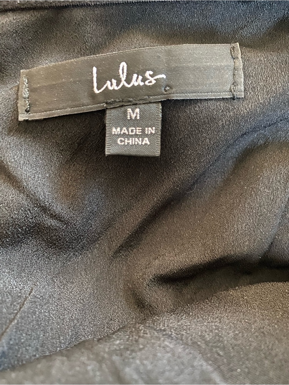Lulu's Black Dress with Branded Label - Picture 4 of 5